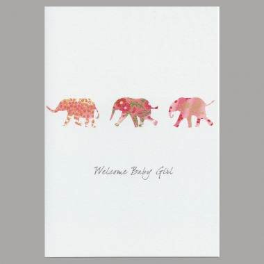 Glckwunschkarte Elephant Girl