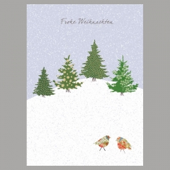 Weihnachtskarte Am Wald