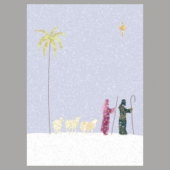 Weihnachtskarte Die Hirten