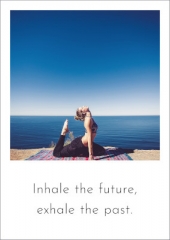 Postkarte Yoga am Meer