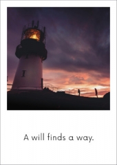 Postkarte  Leuchtturm